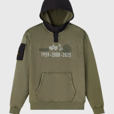 Garment-Dyed Hoodie by OVO x Alpha Industries