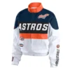 Houston Astros Bold Racing Orange and White Zip Jacket