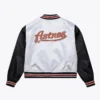 Houston Astros Women’s Retro Cropped Satin Jacket