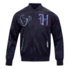 Houston Texans Navy H-Town Satin Jacket