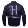 Houston Texans Navy H-Town Satin Jacket