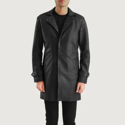 Infinity Timeless Black Leather Coat