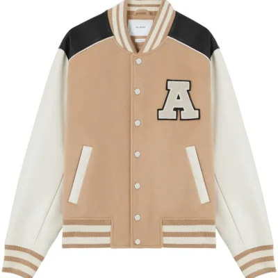 Ivy Beige Varsity Jacket