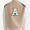 Ivy Beige Varsity Jacket