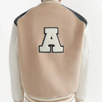 Ivy Beige Varsity Jacket