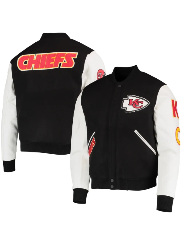Kansas-City-Chiefs-Pro-Standard-Logo-Full-Zip-Black-White-Varsity-Jacket