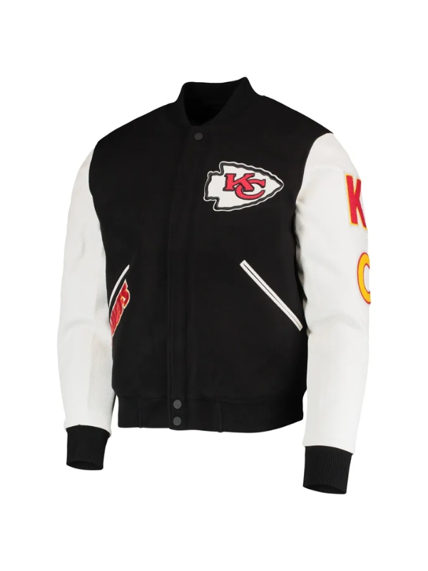 Kansas-City-Chiefs-Pro-Standard-Logo-Full-Zip-Black-White-Varsity-Jacket