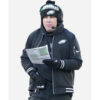 Kellen-Moore-Philadelphia-Eagles-Sideline-Black-Jacket-front