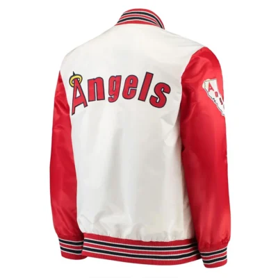 LA Angels Iconic White and Red Legend Jacket