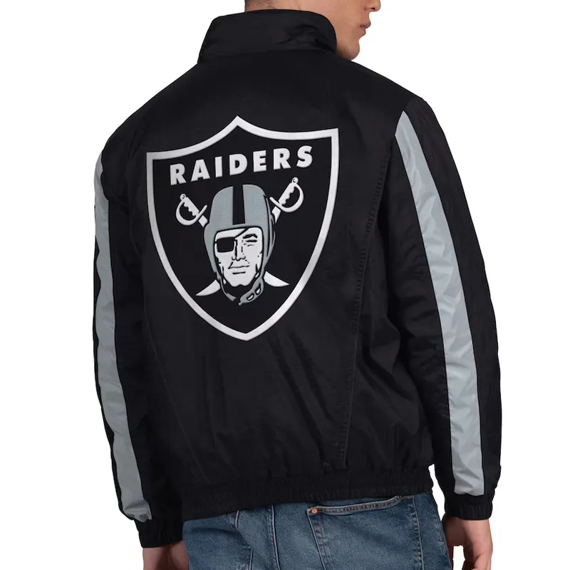 Las Vegas Raiders Prime Time Gridiron Half-Zip Jacket