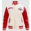 Los Angeles Angels Vintage Ribbed Varsity Jacket
