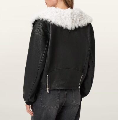 Luxe Shearling Leather Jacket