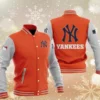 MLB-Orange-New-York-Yankees-Baseball-Varsity-Jacket