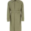 Men’s Army Green Cotton Trench Coat