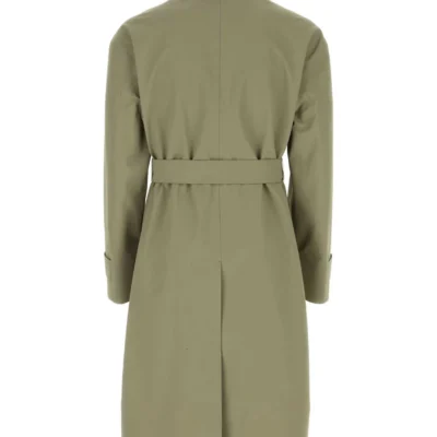 Men’s Army Green Cotton Trench Coat