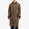 Men's Brown Tweed Trench Coat