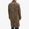 Men's Brown Tweed Trench Coat