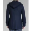 Men’s Classic Navy Wool Duffle Coat