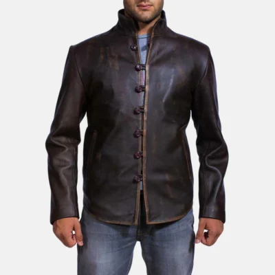 Men’s Drakeshire Vintage Brown Leather Jacket