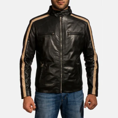 Men’s Jack Classic Black Moto Leather Jacket