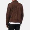 Men’s Mocha Brown Suede Rider Jacket