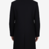 Men’s Modern-Fit Black Wool Single-Breasted Coat