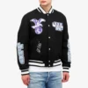 Men’s Off-White Eagle Wool Varsity Bomber Jacket