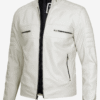 Men’s Off-White Moto Leather Jacket