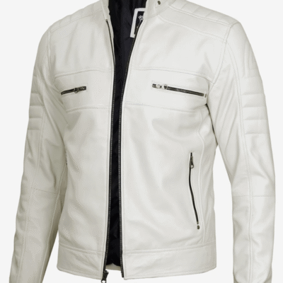 Men’s Off-White Moto Leather Jacket