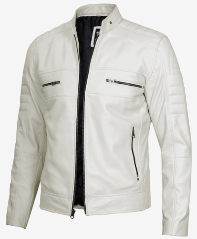 Men’s Off-White Moto Leather Jacket