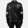 Men’s Rebel Black Leather Biker Jacket