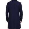 Men’s Tailored Navy Wool Double-Breasted Coat