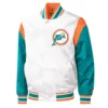 Miami Dolphins Retro Warm-Up Satin Jacket