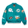 Miami Dolphins Varsity Wool Jacket