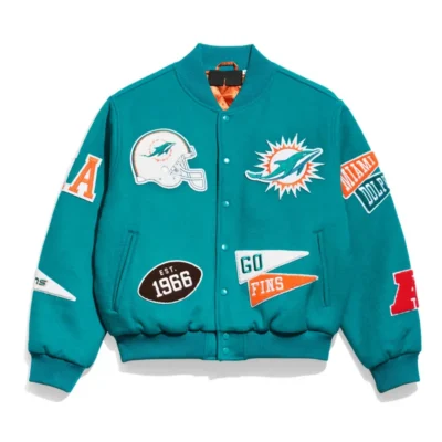 Miami Dolphins Varsity Wool Jacket