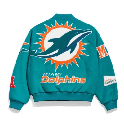 Miami Dolphins Varsity Wool Jacket