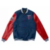 Minnesota Twins Blue & Red Wool-Blend Letterman Jacket