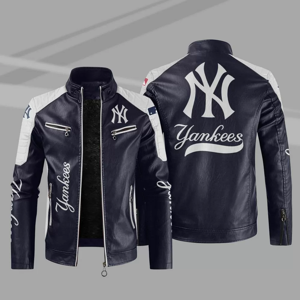 New-York-Yankees-Block-Blue-White-MLB-Leather