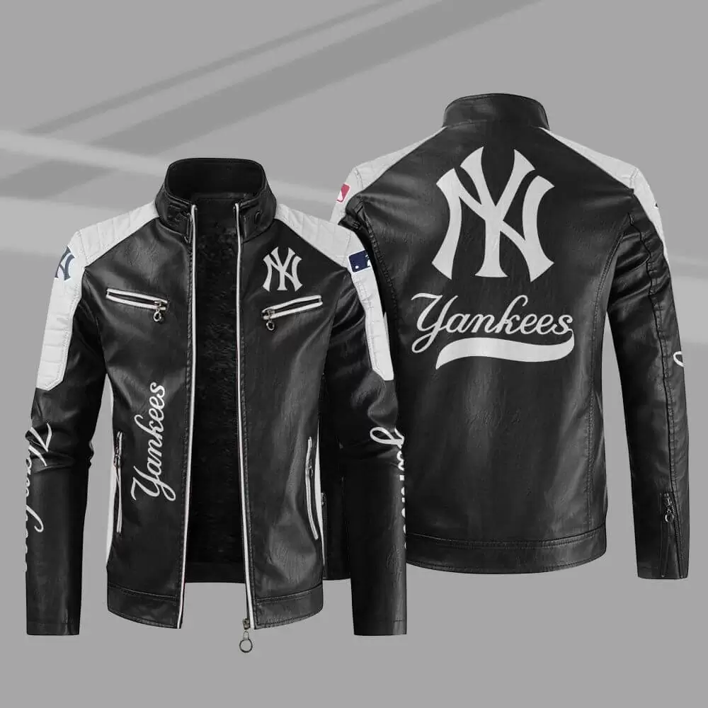 New-York-Yankees-Block-White-Black-MLB-Leather-Jacket