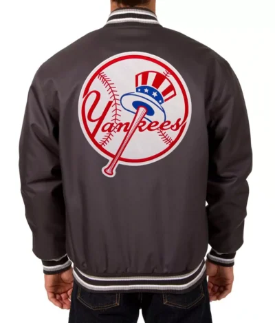 New-York-Yankees-Charcoal-MLB-Polyester-Jacket