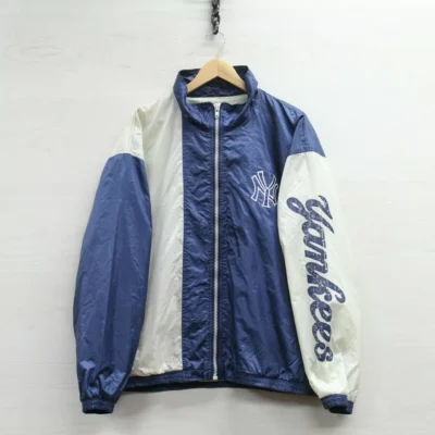 New-York-Yankees-Vintage-Windbreaker-Jacket front