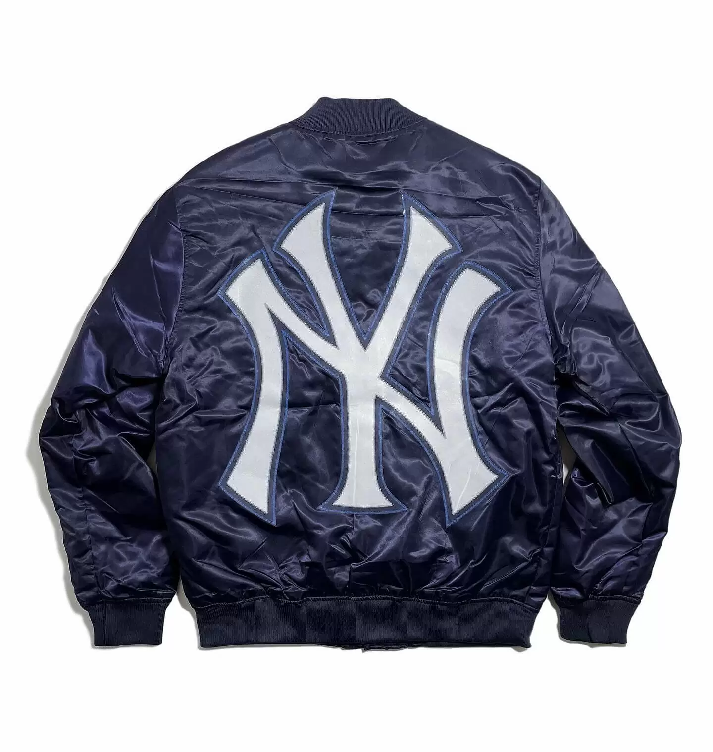 New-York-Yankees-World-Series-MLB-Navy-Satin-Jackets back