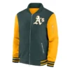 Oakland Athletics Dugout Green & Gold Bomber Jacket