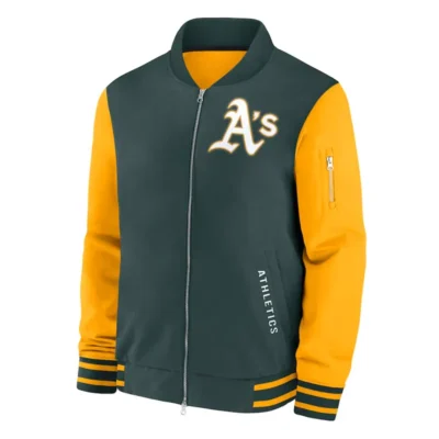 Oakland Athletics Dugout Green & Gold Bomber Jacket