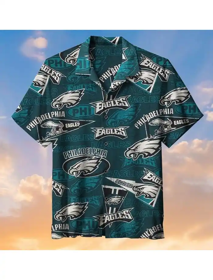 Philadelphia-Eagles-Hawaiian-Cottom-Shirt