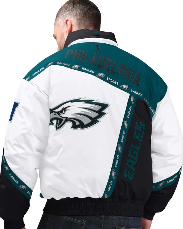 Philadelphia Eagles Pro Player Tape Hooded Jacket For Sale