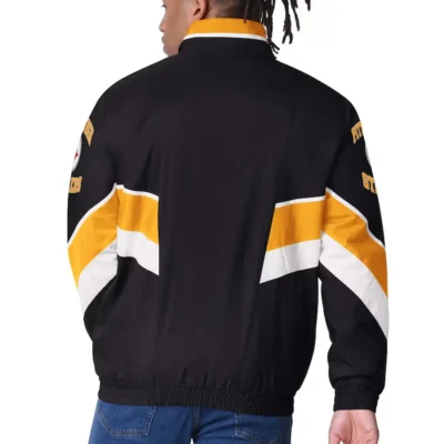 Pittsburgh Steelers Classic Captain Satin Varsity Jacket