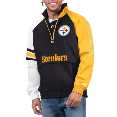Pittsburgh Steelers Elite Half-Zip Pullover Jacket