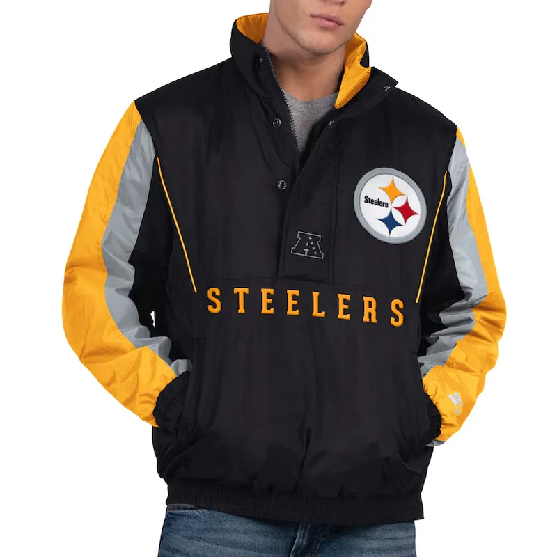 Pittsburgh Steelers Prime Time Gridiron Half-Zip Jacket