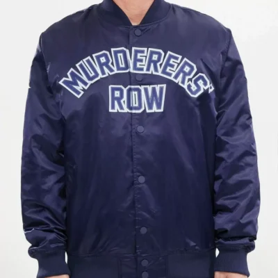 Pro-Standard-New-York-Yankees-Navy-Satin-Jacket front
